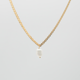pretty pearl rock necklace