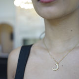 crescent necklace